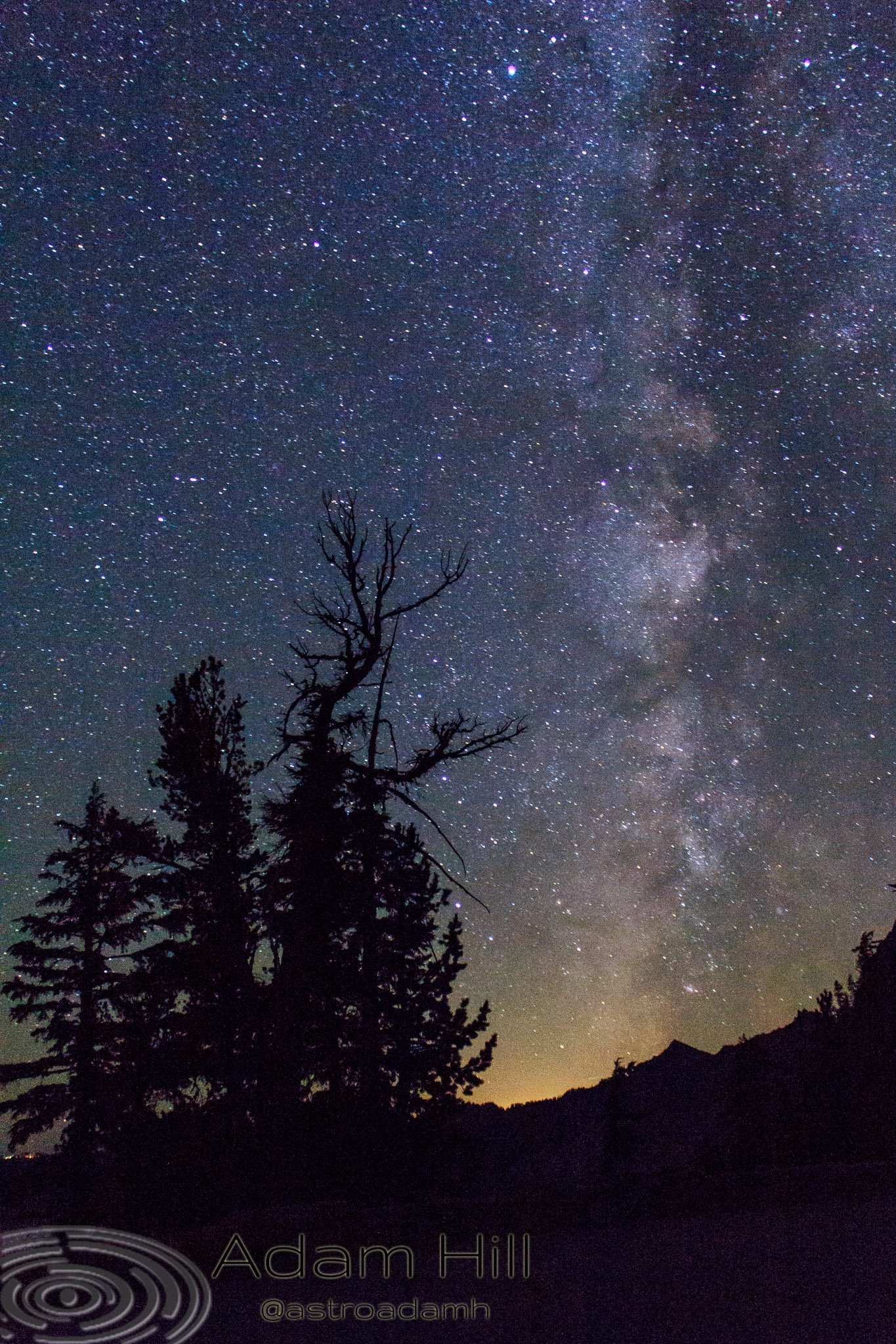 The Galactic Arch over Crater Lake