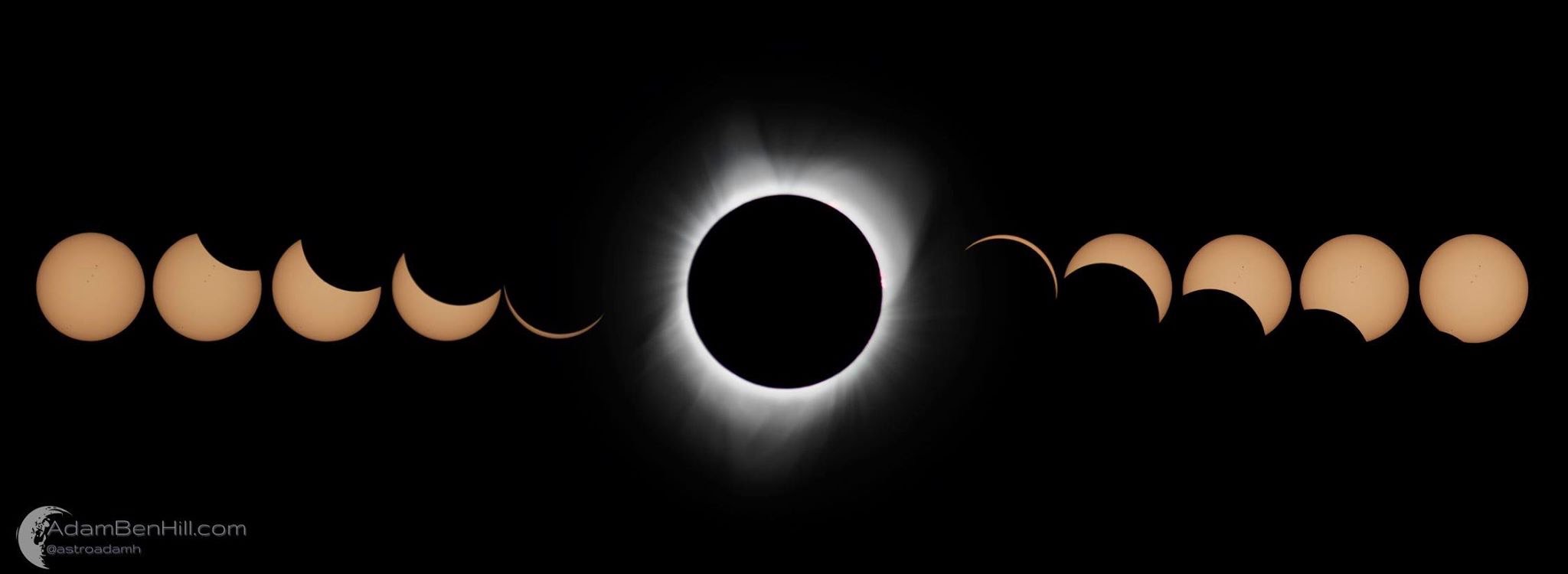 Eclipse Totality (Cropped View)