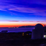 Sunrise over the telescopes